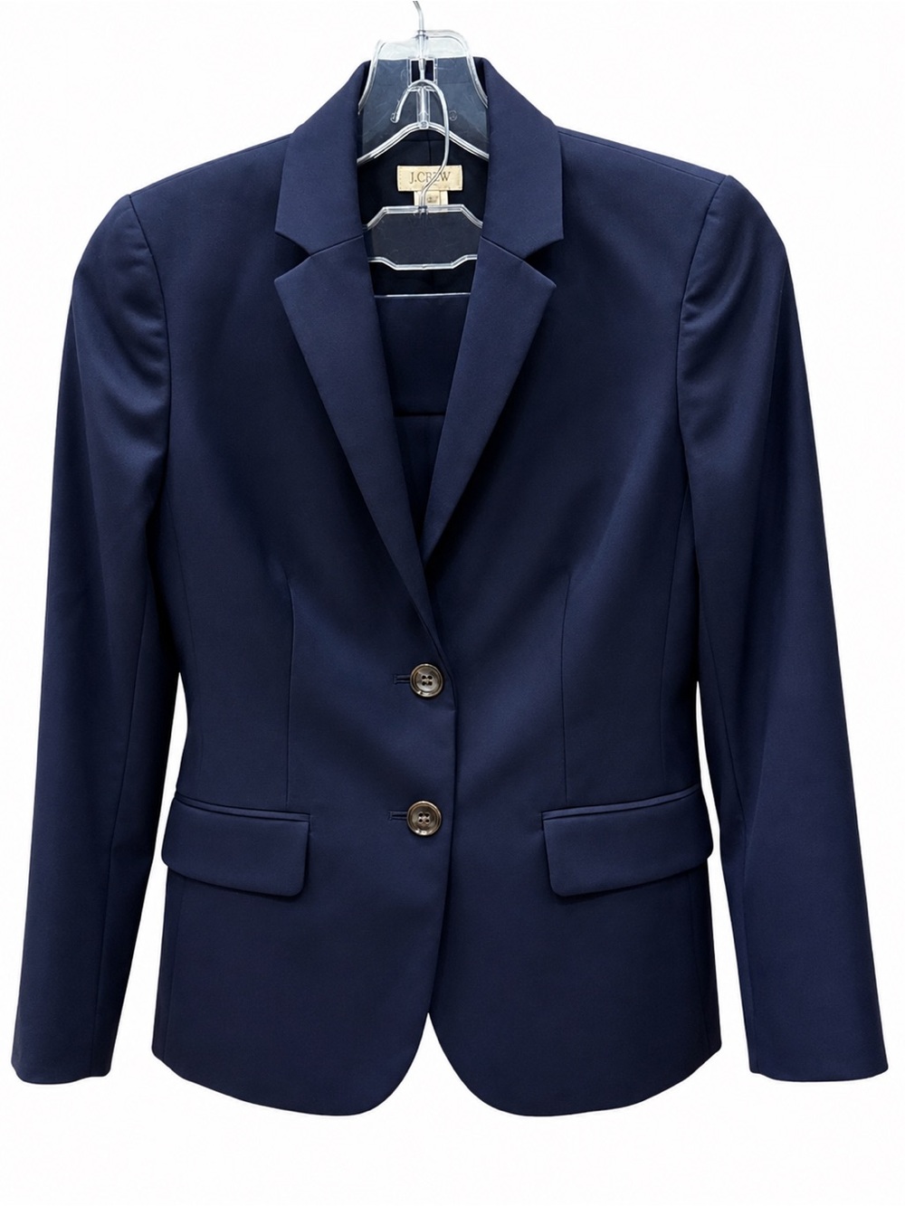 J. Crew Women’s Navy Blue Skirt Blazer Suit size 0P